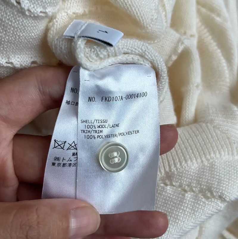 Thom Browne Thom Browne Cream Wool Women’s Dress 0089 Size M / US 6-8 / IT 42-44 - 4 Thumbnail