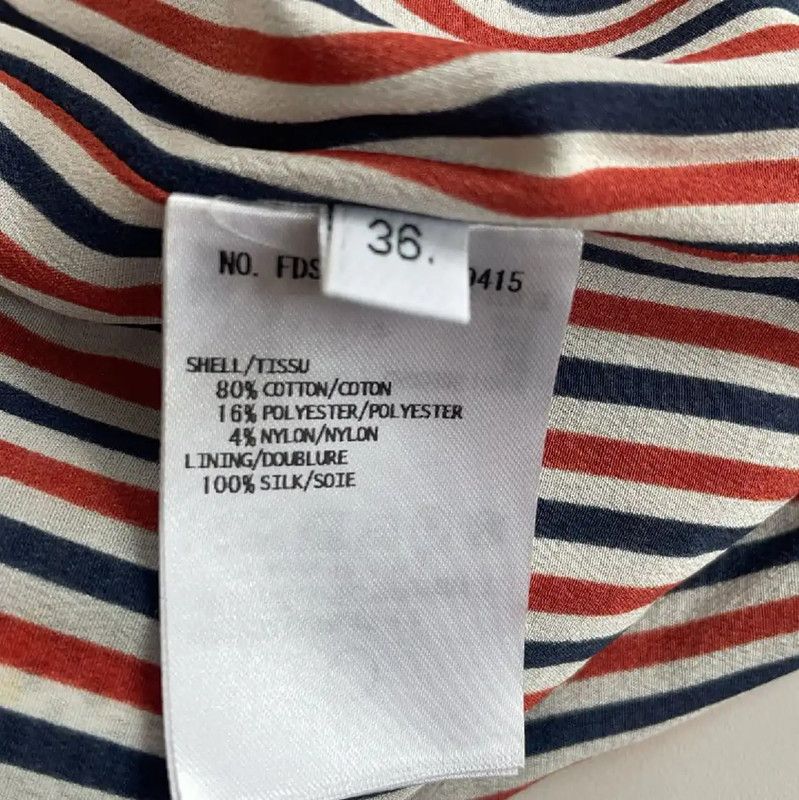 Thom Browne Thom Browne Color-Blocked Cotton Dress for Women 0089 Size M / US 6-8 / IT 42-44 - 4 Thumbnail