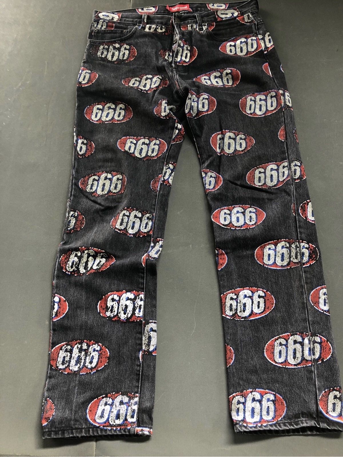 Supreme store 666 pants