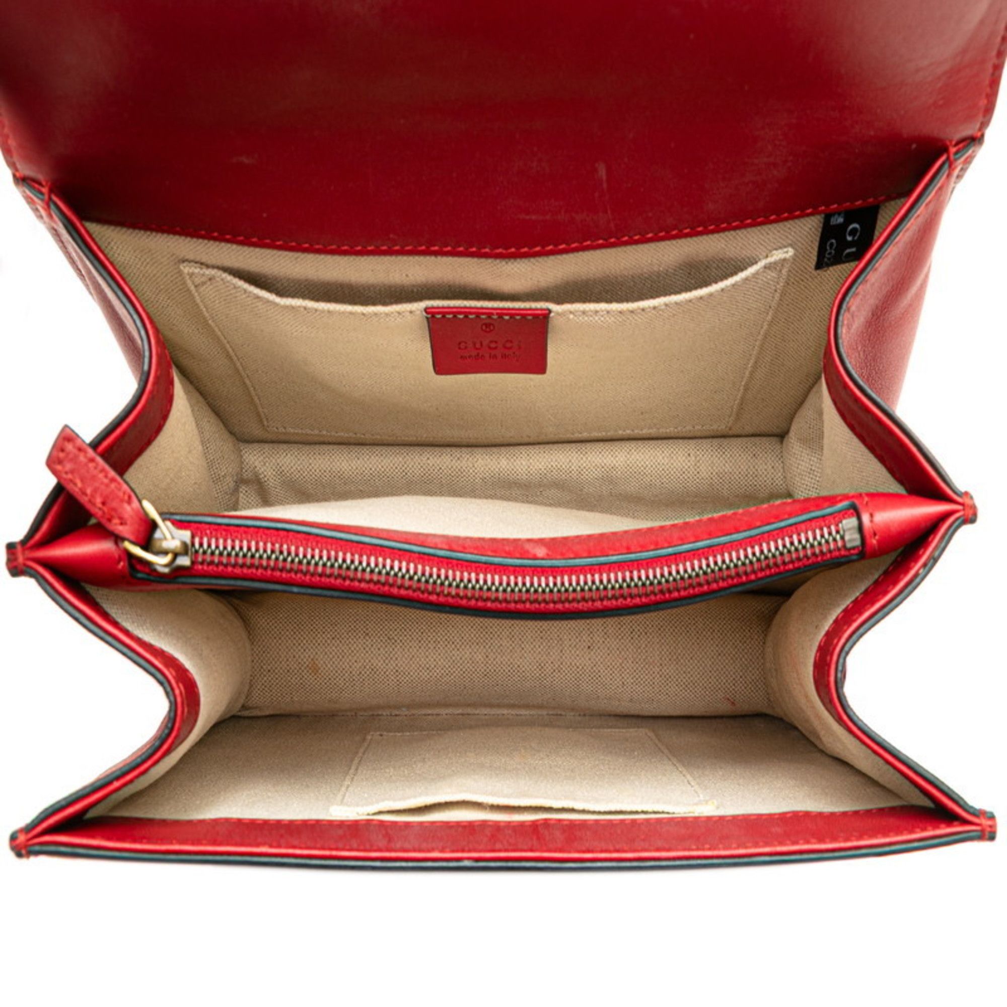 Gucci Gucci Bamboo Dionysus Handbag/Shoulder Bag 2WAY 448075 Red Leather Women's GUCCI Size ONE SIZE - 8 Thumbnail