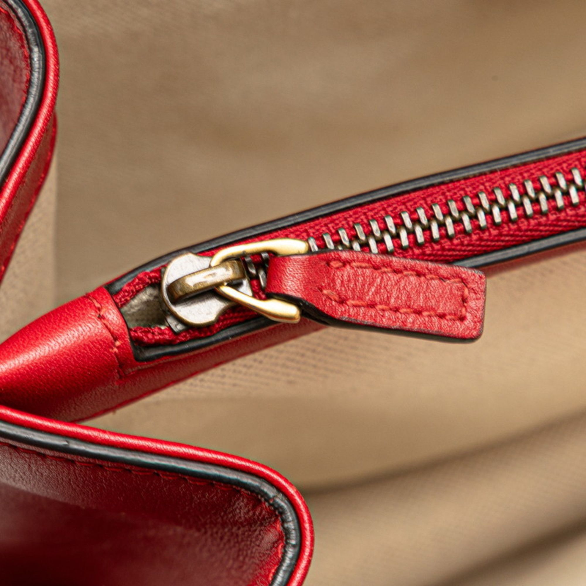 Gucci Gucci Bamboo Dionysus Handbag/Shoulder Bag 2WAY 448075 Red Leather Women's GUCCI Size ONE SIZE - 9 Thumbnail