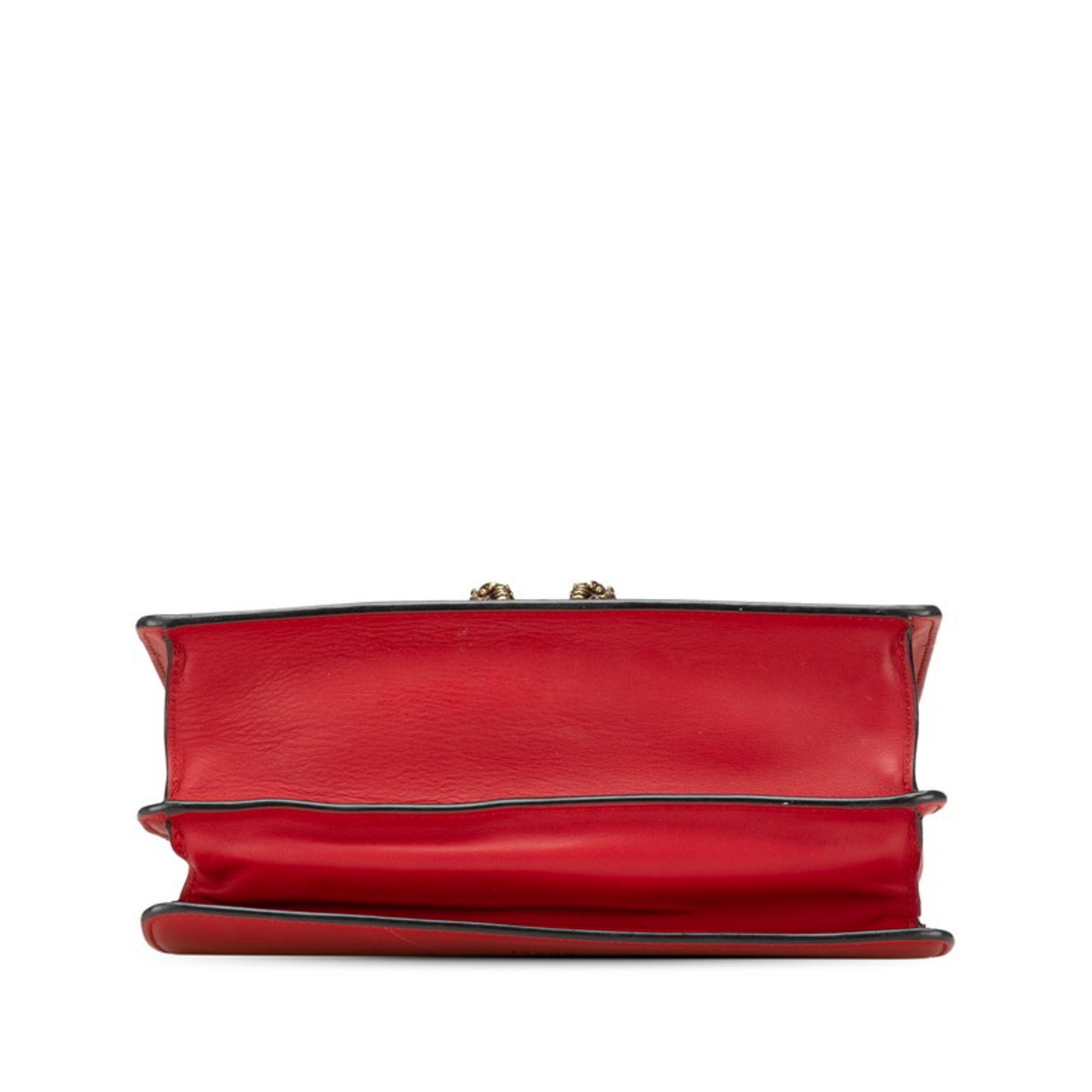 Gucci Gucci Bamboo Dionysus Handbag/Shoulder Bag 2WAY 448075 Red Leather Women's GUCCI Size ONE SIZE - 3 Thumbnail