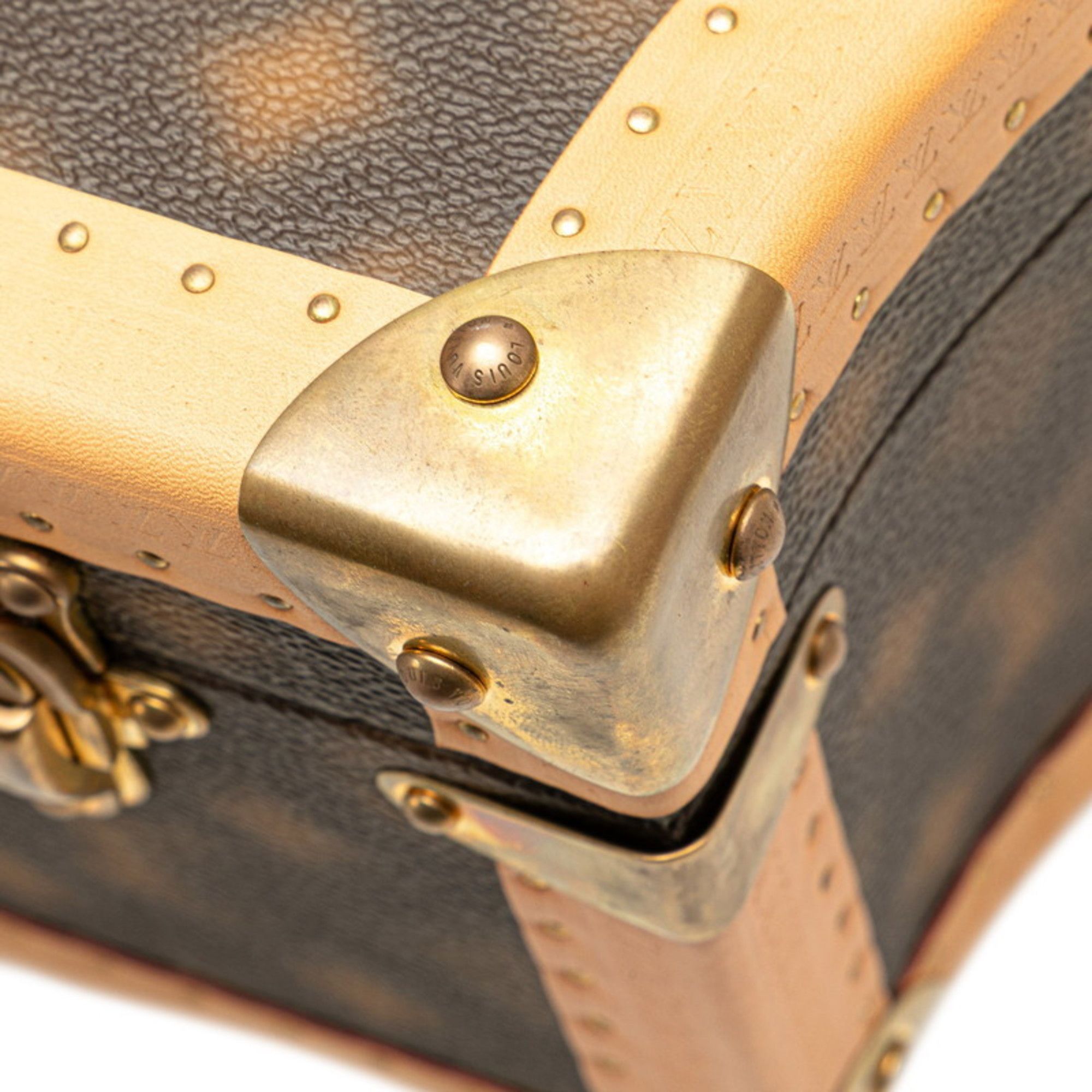 Louis Vuitton Louis Vuitton 2022AW This Is Not Monogram Trunk Coffret Handbag M46132 Brown Leather Women's LOUIS VUITTON Size ONE SIZE - 4 Thumbnail