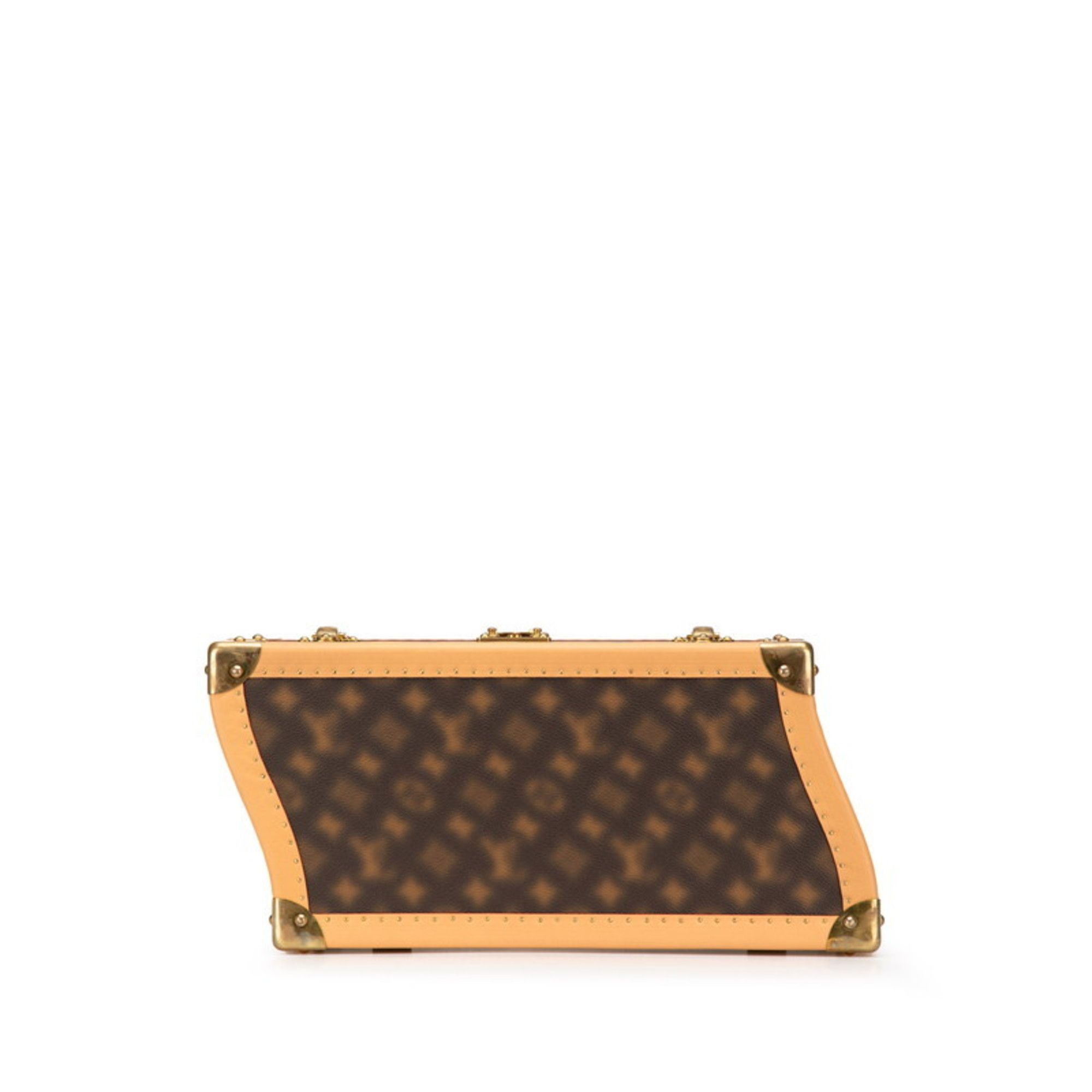 Louis Vuitton Louis Vuitton 2022AW This Is Not Monogram Trunk Coffret Handbag M46132 Brown Leather Women's LOUIS VUITTON Size ONE SIZE - 3 Thumbnail