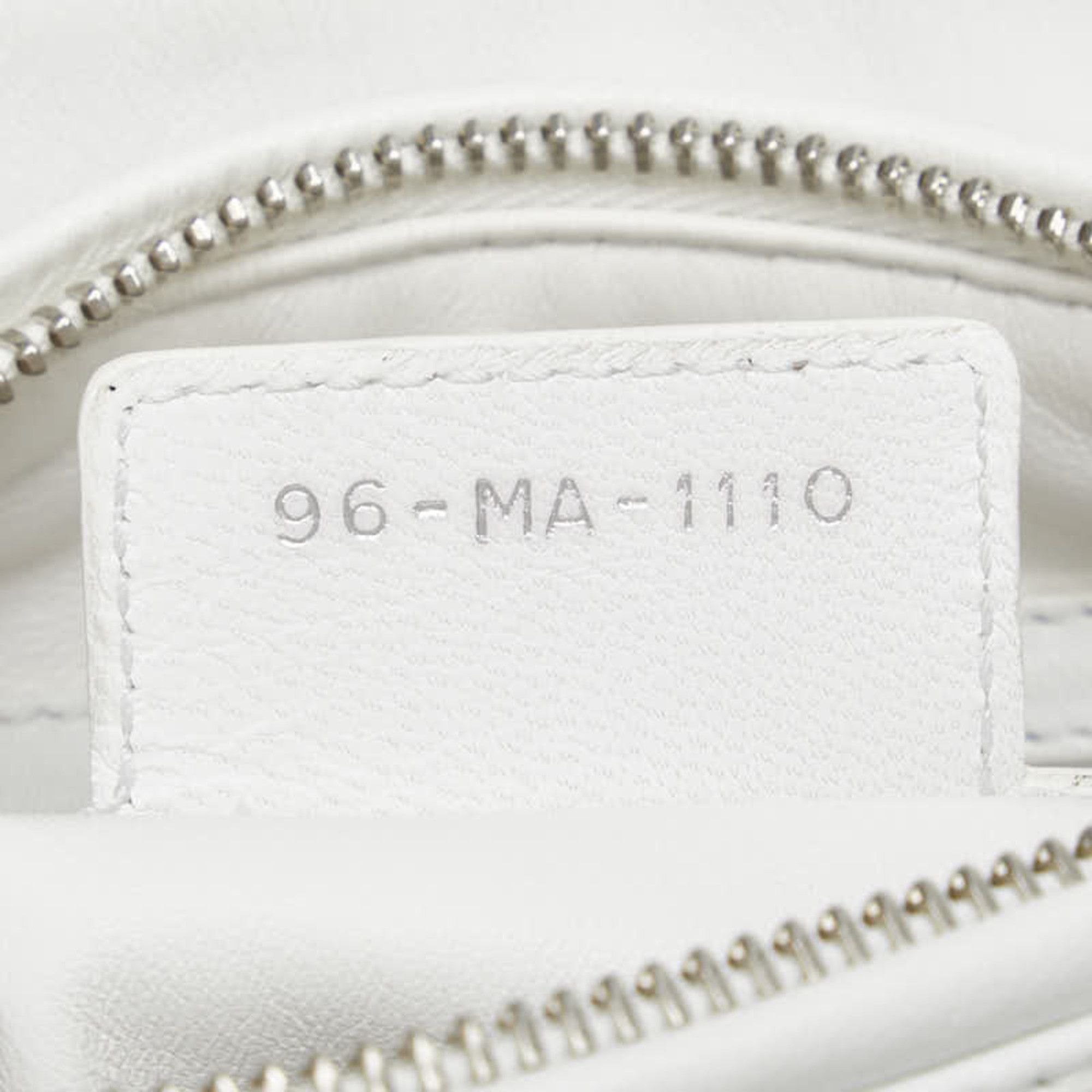 Dior Christian Dior Dior Lady Canage Tweed Handbag in White and Multicolor Canvas Leather for Women Size ONE SIZE - 9 Thumbnail