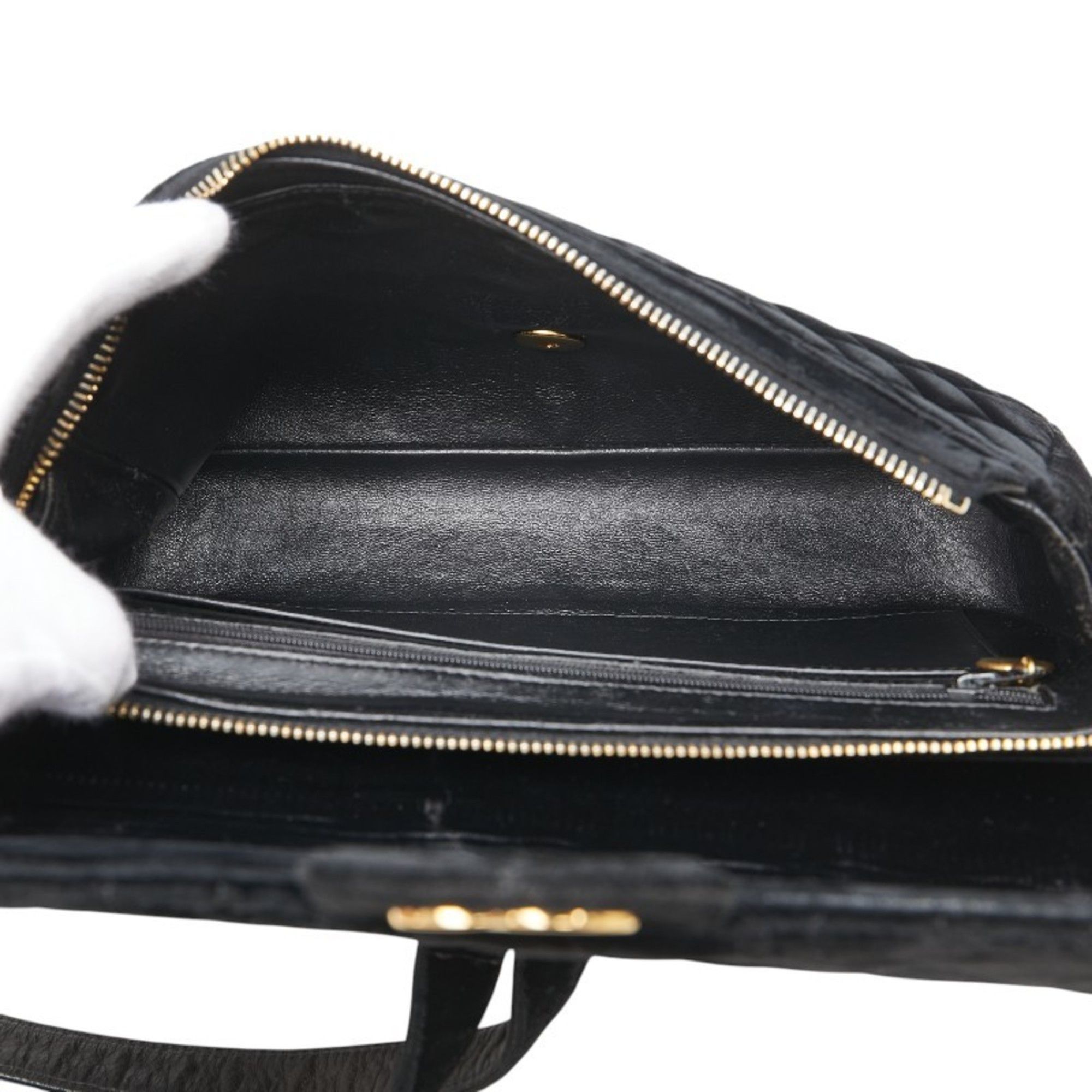 Chanel CHANEL Matelasse 25 Coco Mark Chain Backpack in Black Velour and Leather for Women Size ONE SIZE - 9 Thumbnail
