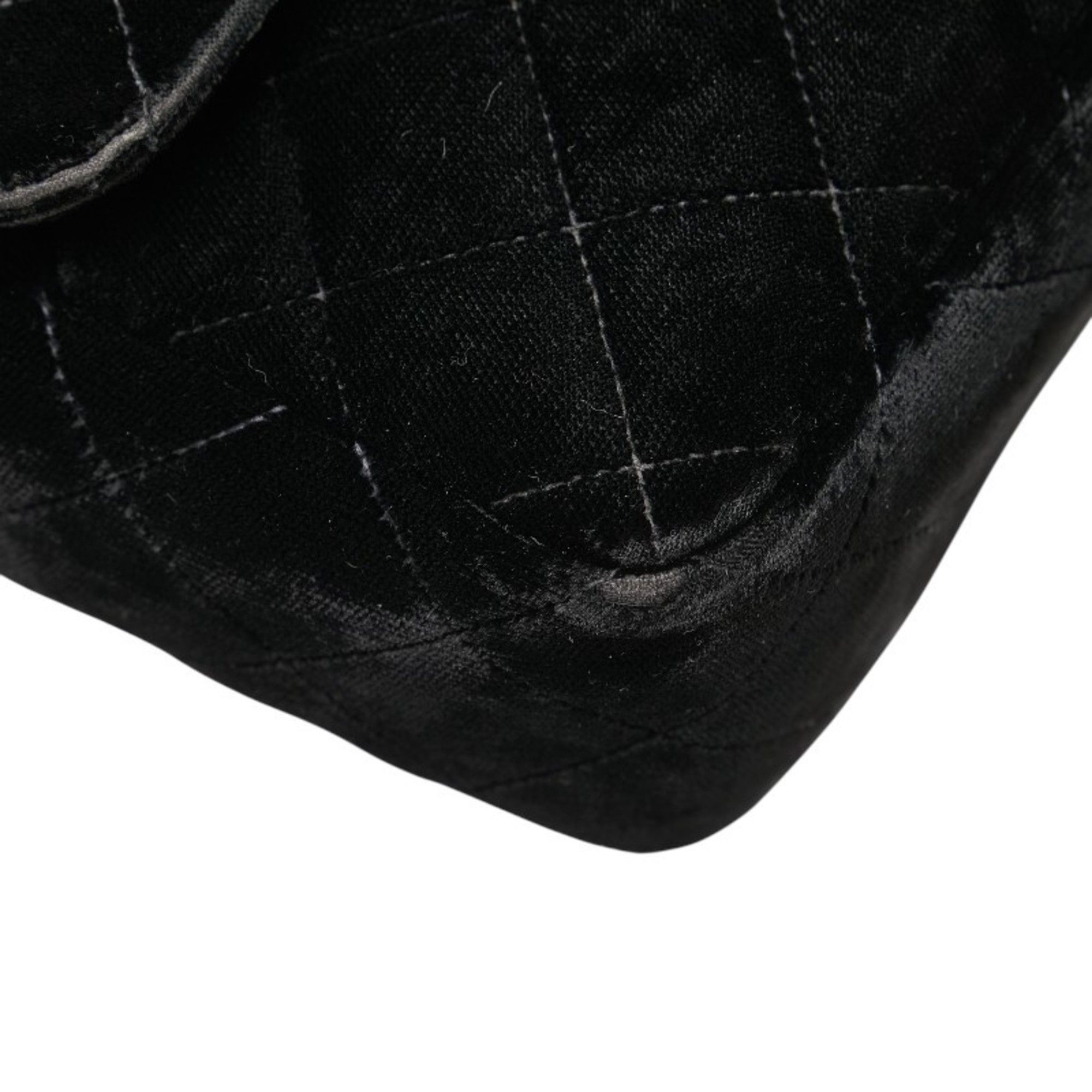 Chanel CHANEL Matelasse 25 Coco Mark Chain Backpack in Black Velour and Leather for Women Size ONE SIZE - 4 Thumbnail