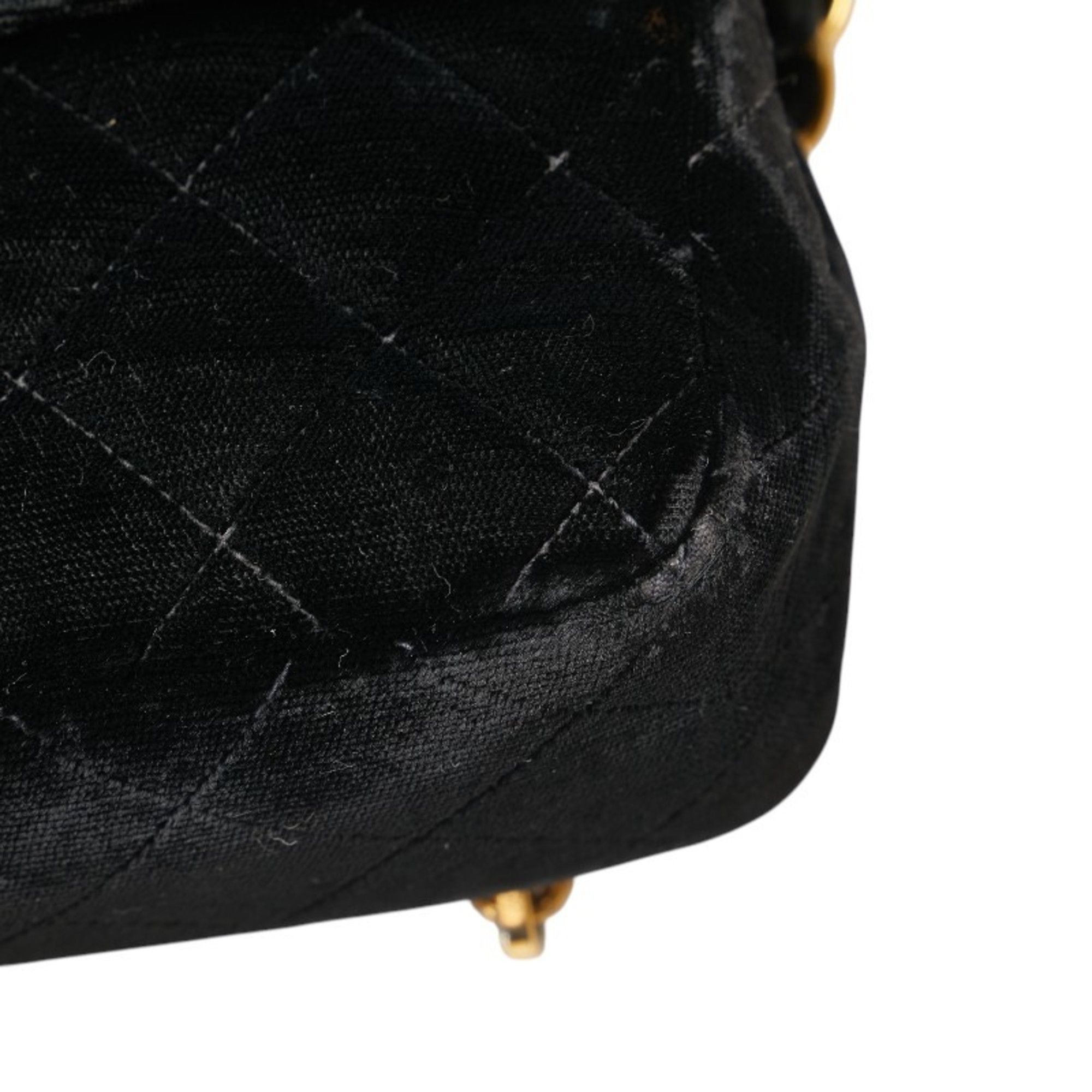 Chanel CHANEL Matelasse 25 Coco Mark Chain Backpack in Black Velour and Leather for Women Size ONE SIZE - 5 Thumbnail