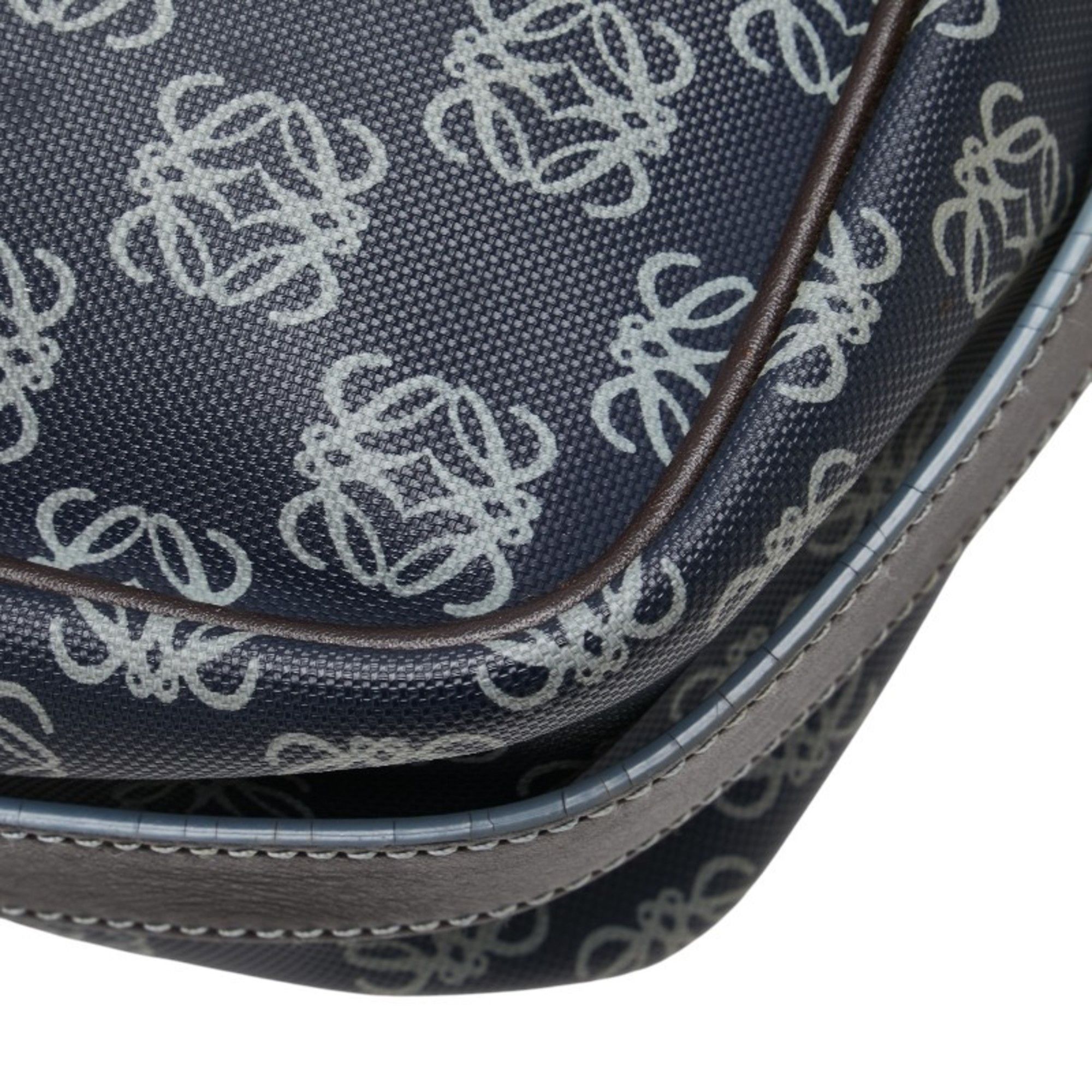 Loewe LOEWE Anagram Crossbody Shoulder Bag/Messenger Bag in Navy and Gray Leather for Women Size ONE SIZE - 7 Thumbnail