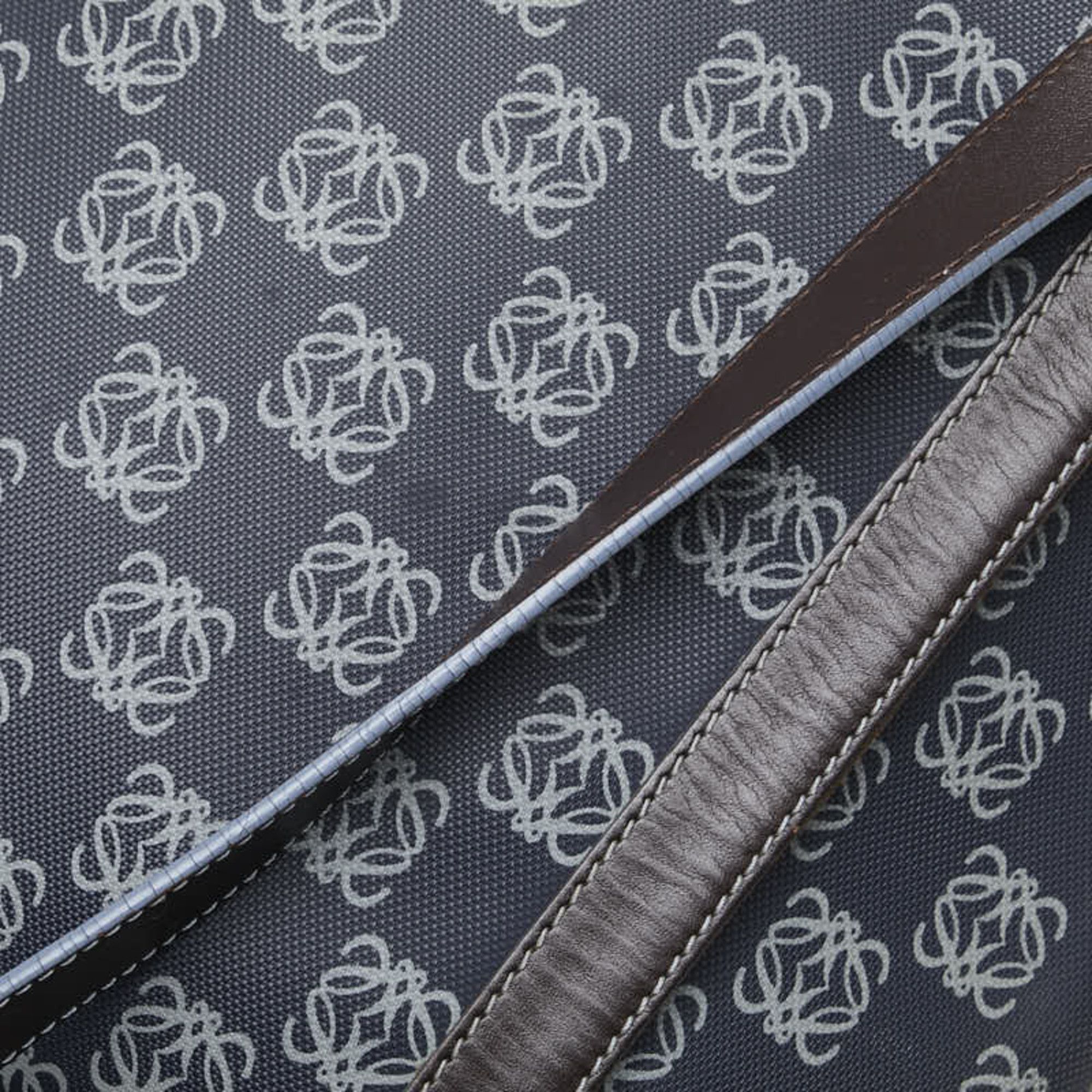 Loewe LOEWE Anagram Crossbody Shoulder Bag/Messenger Bag in Navy and Gray Leather for Women Size ONE SIZE - 8 Thumbnail