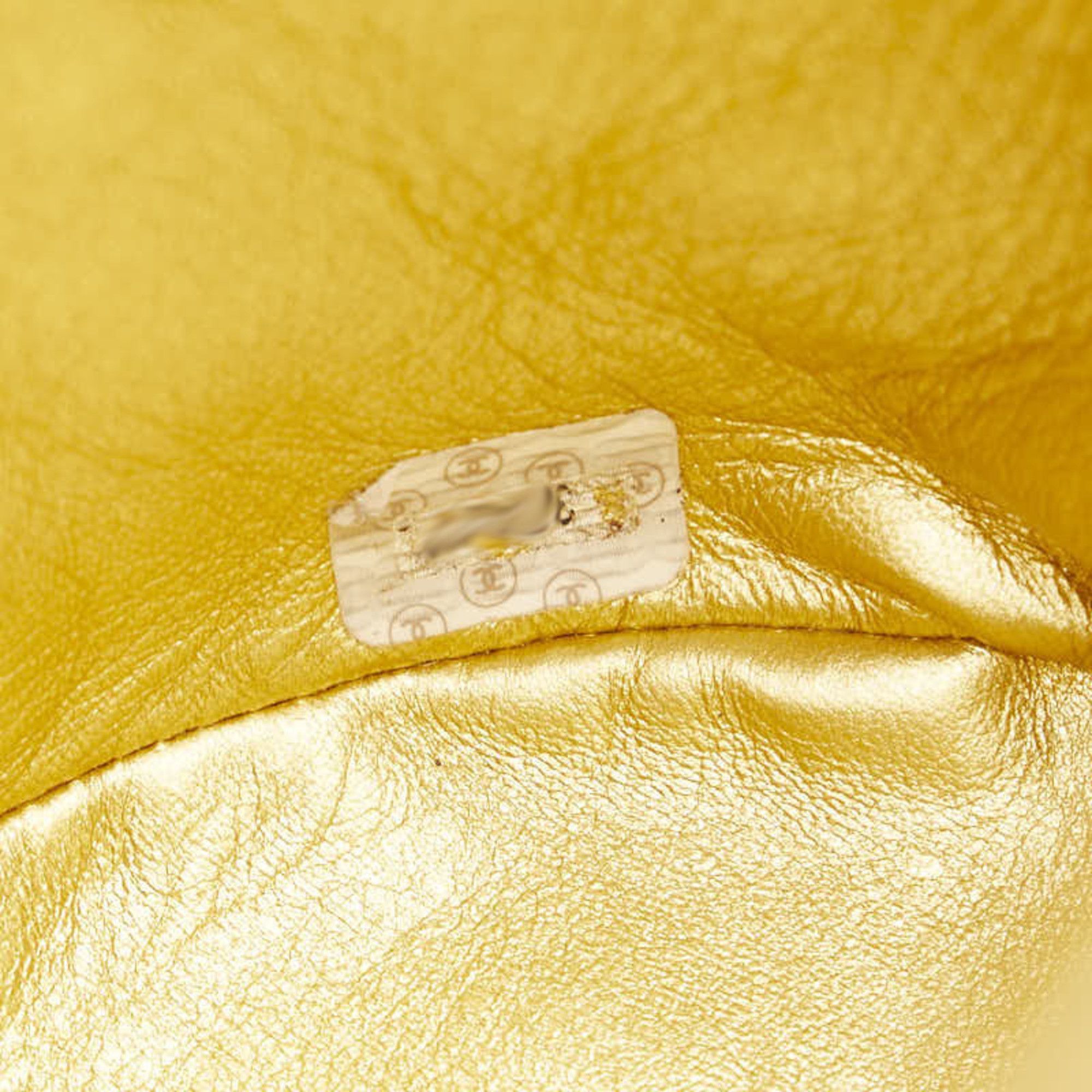 Chanel Chanel Coco Mark Matelasse Backpack, Gold Lambskin, Women's, CHANEL Size ONE SIZE - 12 Thumbnail