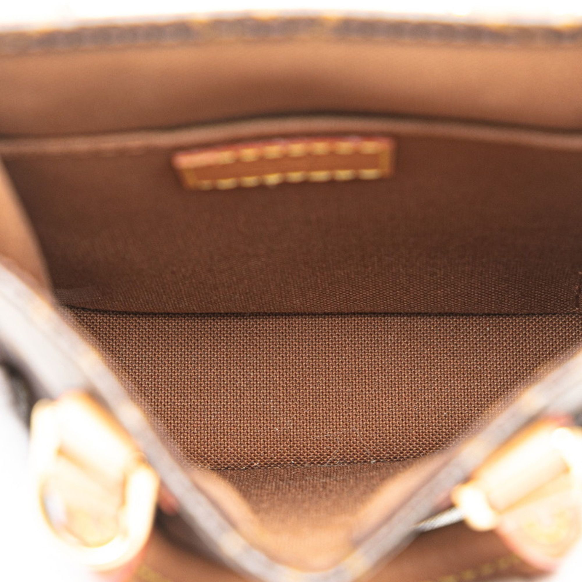 Louis Vuitton Louis Vuitton Monogram Petite Sac Plat Handbag/Shoulder Bag 2WAY M81295 Brown Leather Women's LOUIS VUITTON Size ONE SIZE - 7 Thumbnail