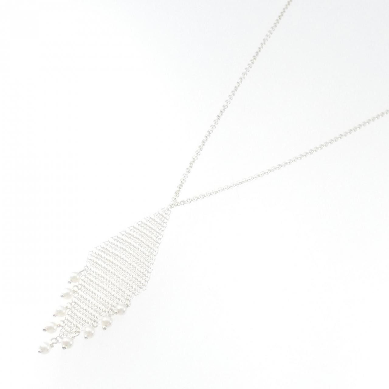 Tiffany & Co. Tiffany & Co. Tiffany Mesh Fringes 925 Silver Necklace Freshwater Pearl Necklace Metal Necklace 60020716 DUTY FREE for USA Size ONE SIZE - 2 Thumbnail
