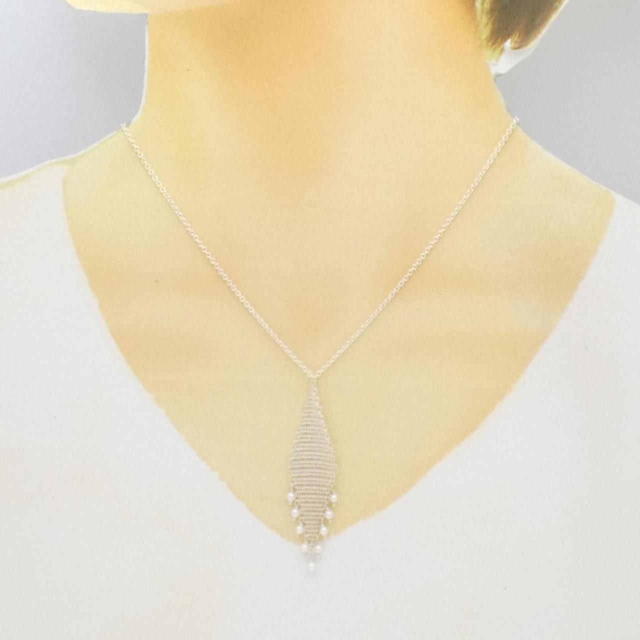Tiffany & Co. Tiffany & Co. Tiffany Mesh Fringes 925 Silver Necklace Freshwater Pearl Necklace Metal Necklace 60020716 DUTY FREE for USA Size ONE SIZE - 5 Thumbnail