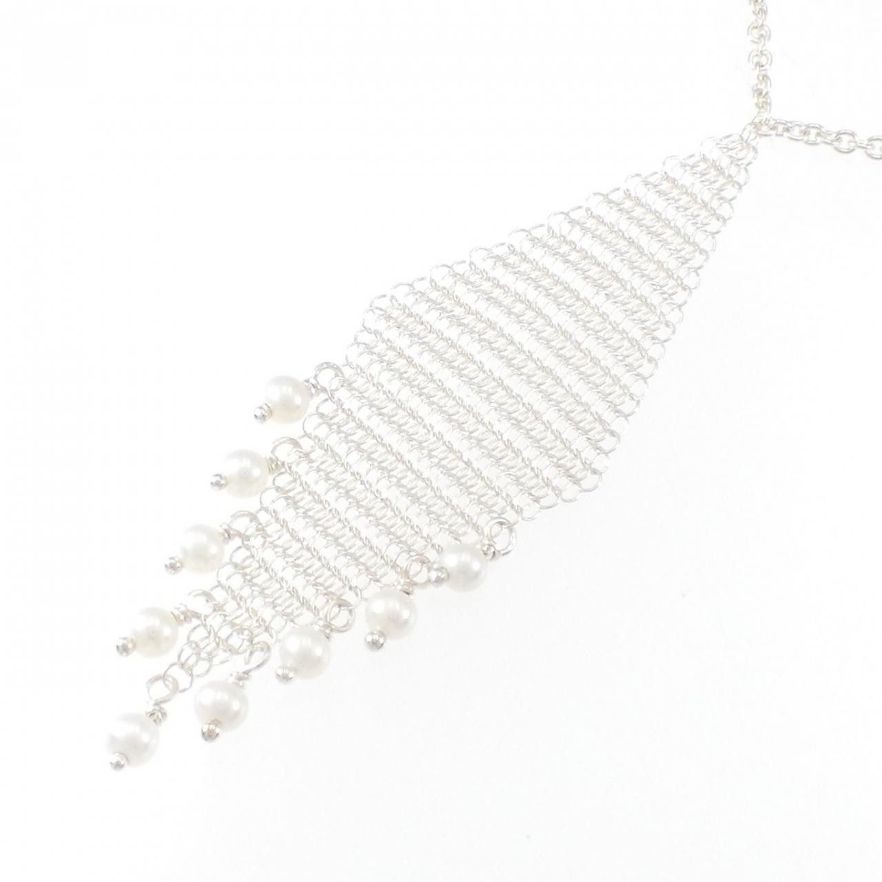 Tiffany & Co. Tiffany & Co. Tiffany Mesh Fringes 925 Silver Necklace Freshwater Pearl Necklace Metal Necklace 60020716 DUTY FREE for USA Size ONE SIZE - 3 Thumbnail