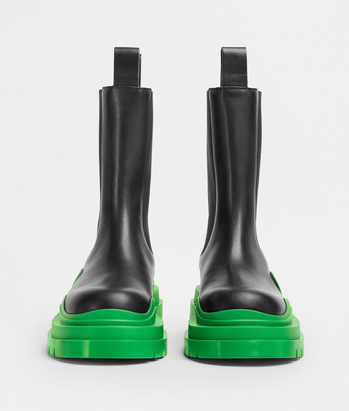Bottega Veneta Green Tall Tire Chelsea Boots Size US 12 / EU 45 - 2 Thumbnail