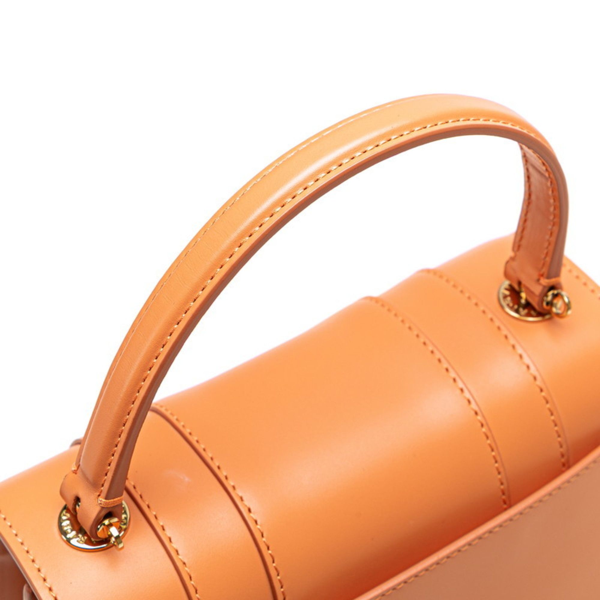 Bvlgari BVLGARI Serpenti Forever Handbag/Shoulder Bag, 2-Way, Orange Leather, Women's Size ONE SIZE - 6 Thumbnail