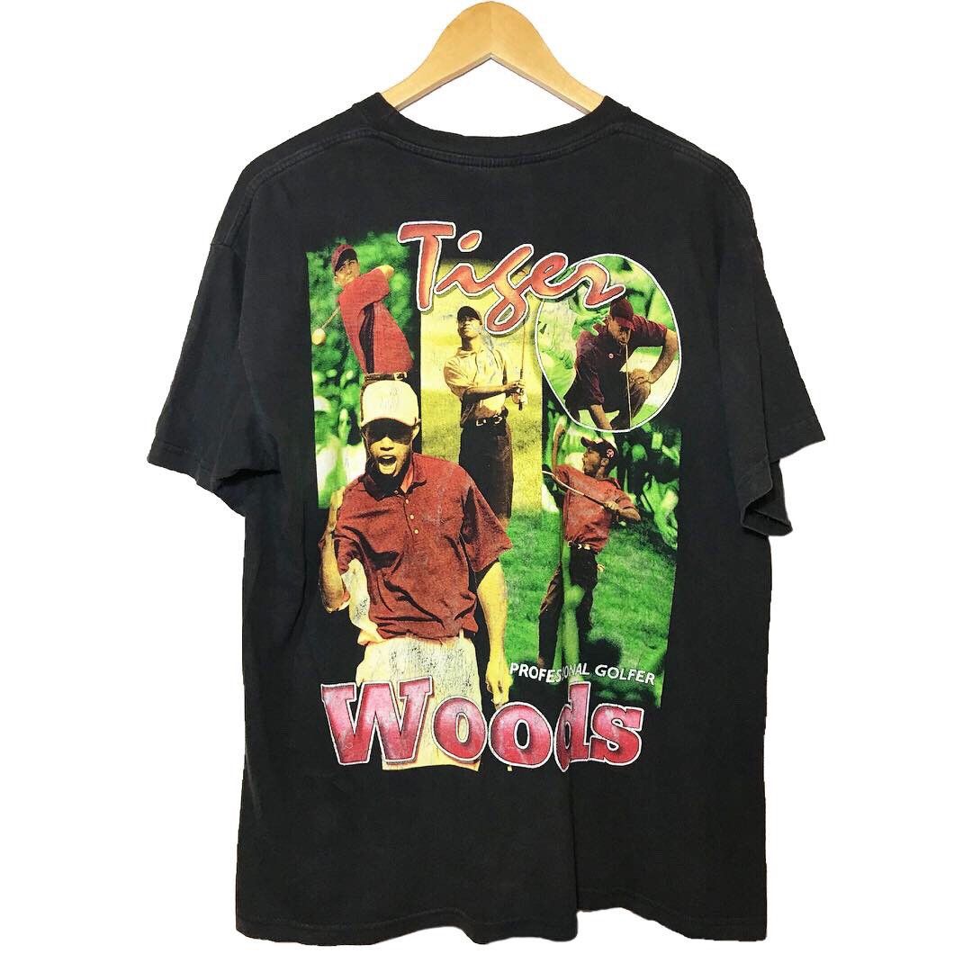 Vintage Vintage 90s Tiger Woods Bootleg Rap Tee Grailed