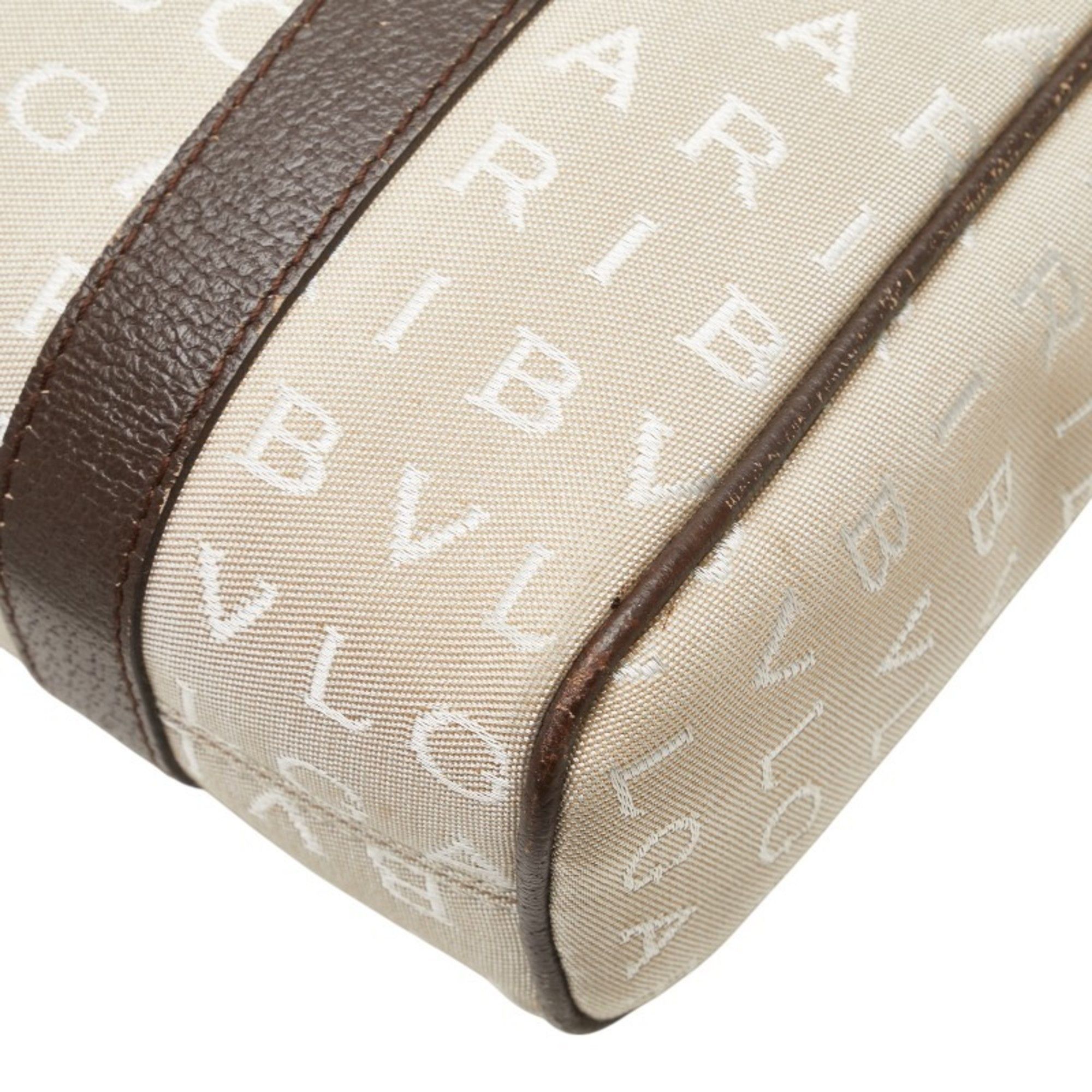 Bvlgari Bvlgari Logomania Handbag Mini Tote Bag Beige Brown Canvas Leather Women's BVLGARI Size ONE SIZE - 7 Thumbnail