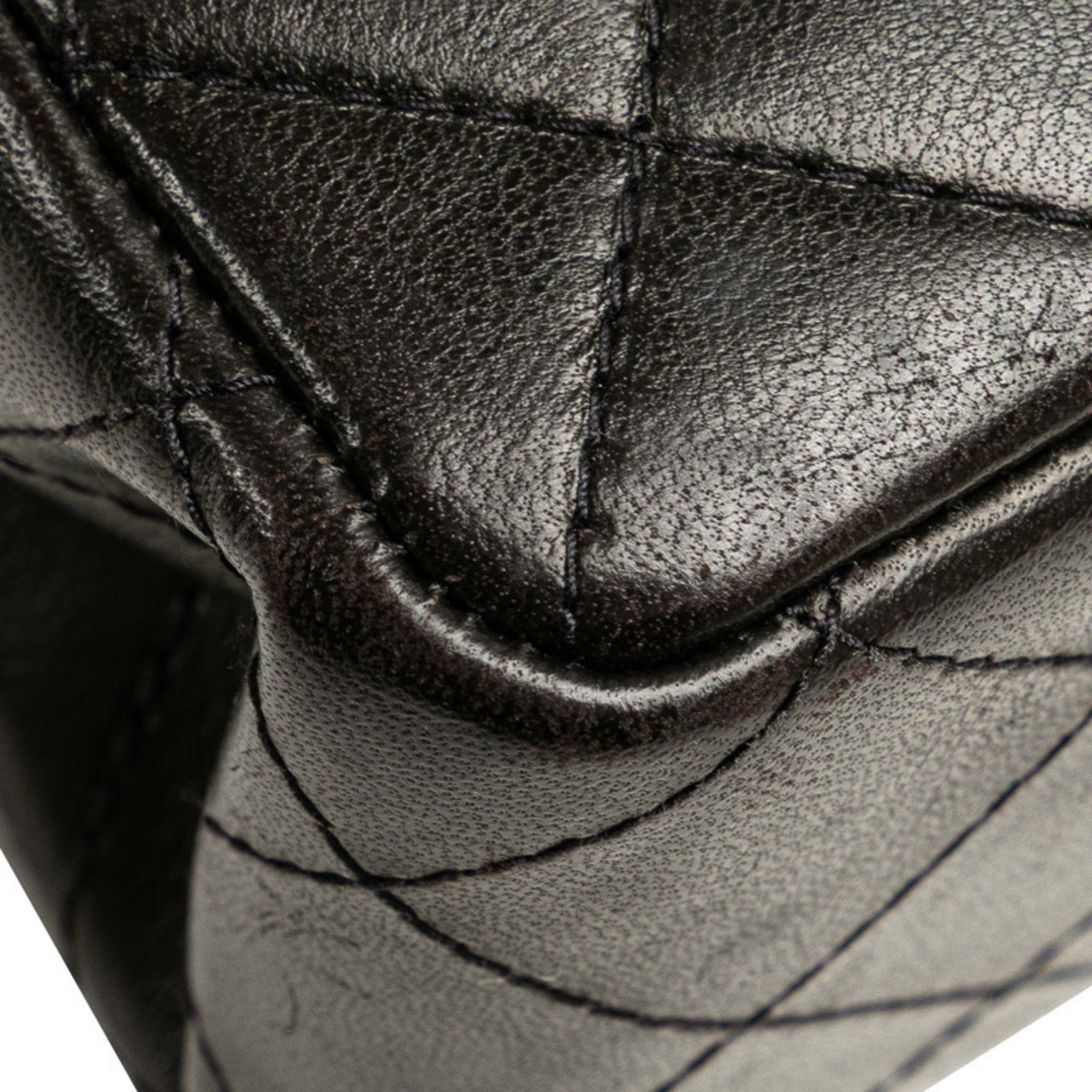 Chanel CHANEL Matelasse Coco Mark Mini Handbag in Black Lambskin for Women Size ONE SIZE - 4 Thumbnail