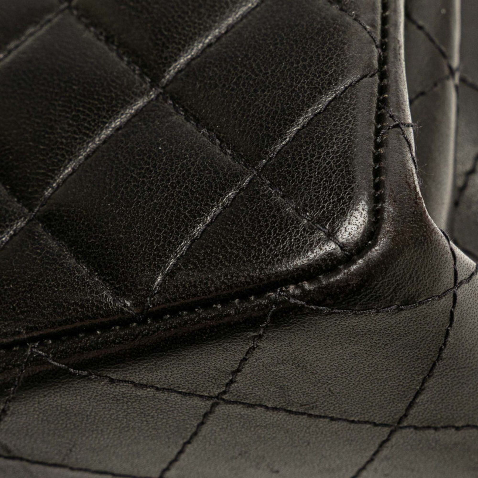 Chanel CHANEL Matelasse Coco Mark Mini Handbag in Black Lambskin for Women Size ONE SIZE - 5 Thumbnail