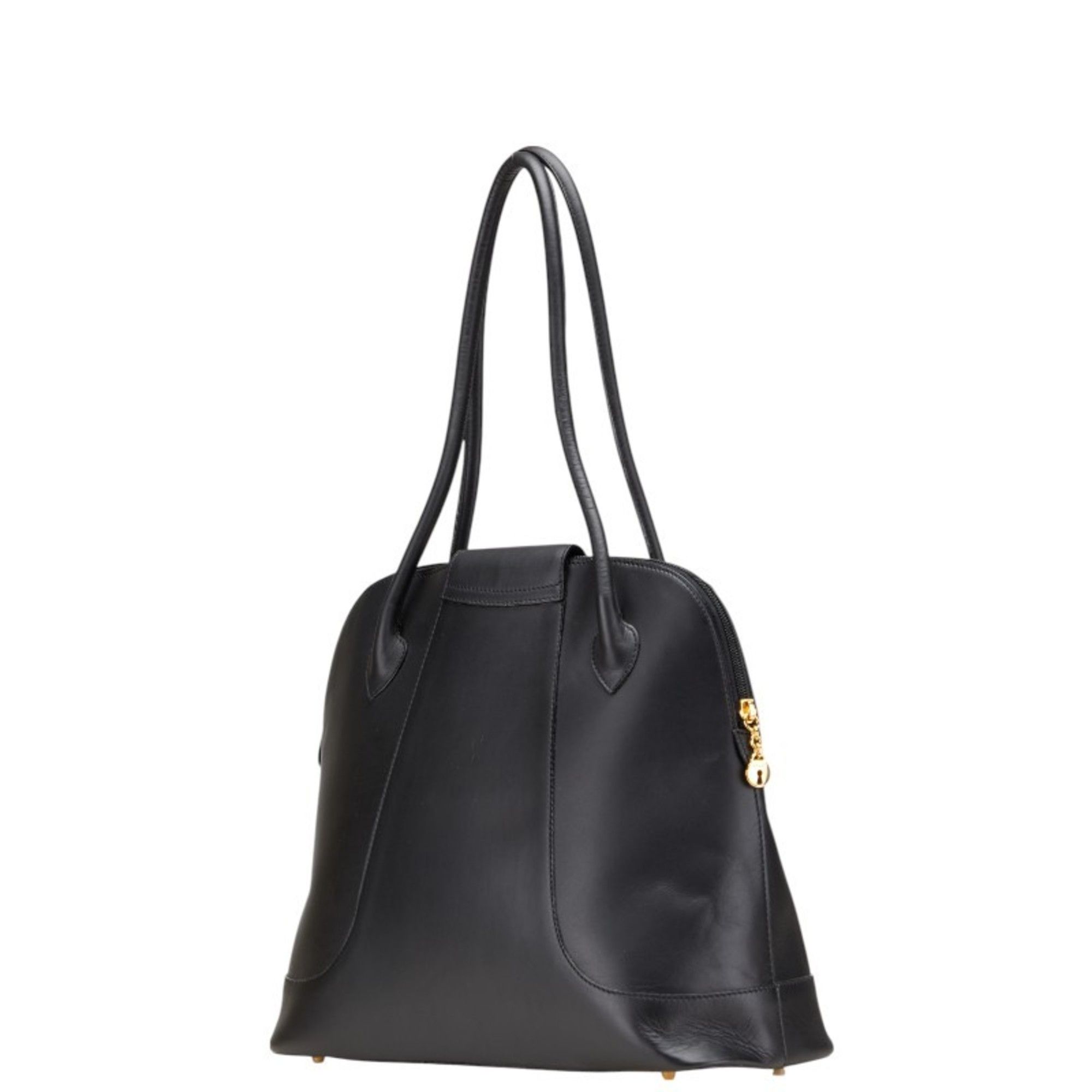 Bally BALLY logo handbag tote bag in black leather for women Size ONE SIZE - 2 Thumbnail