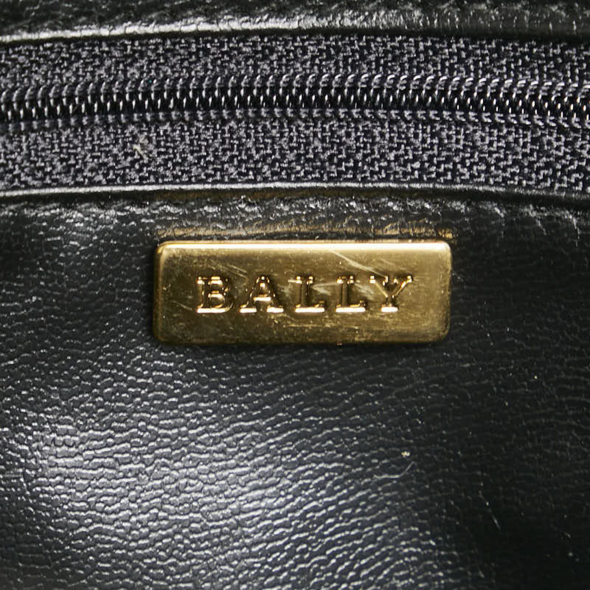 Bally BALLY logo handbag tote bag in black leather for women Size ONE SIZE - 6 Thumbnail