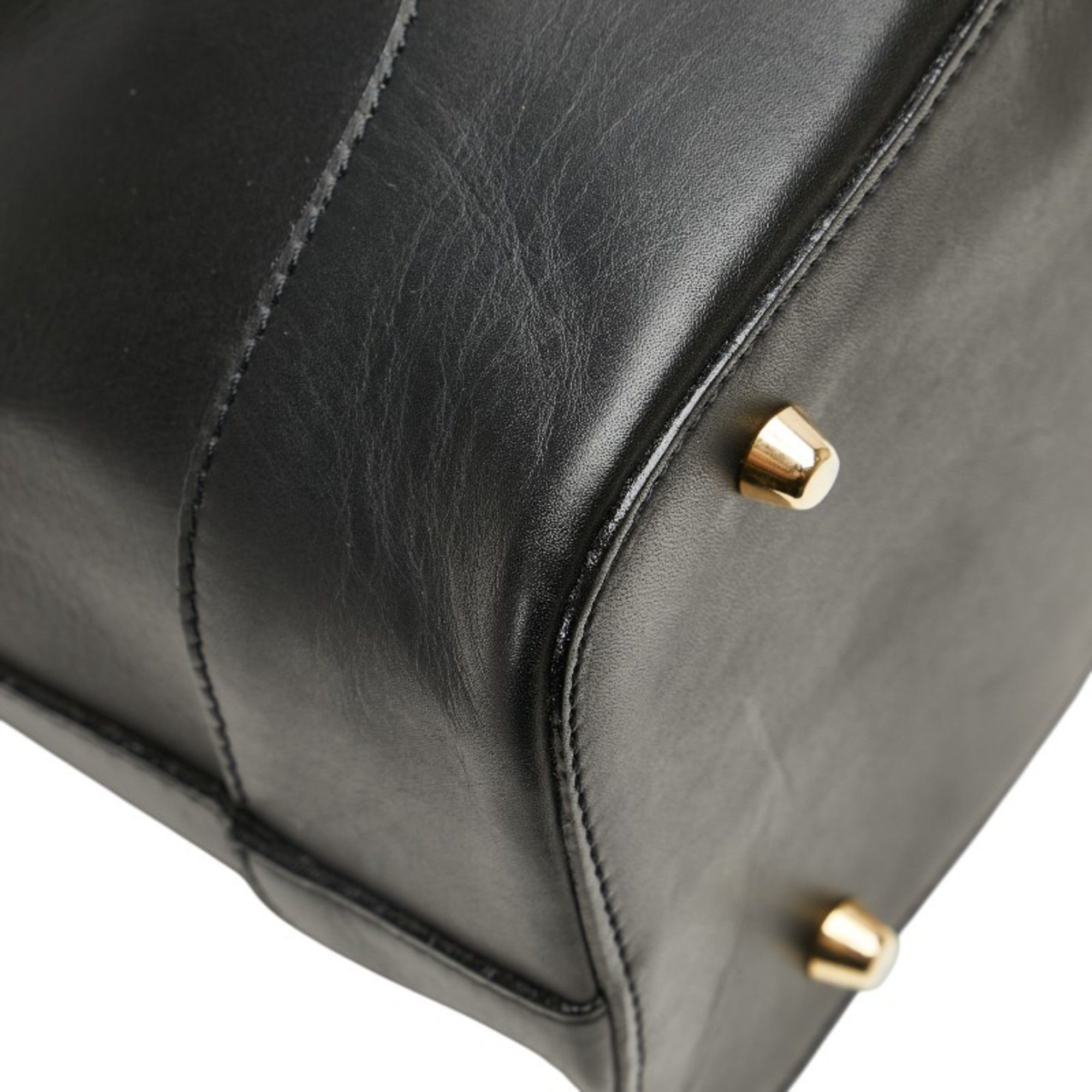 Bally BALLY logo handbag tote bag in black leather for women Size ONE SIZE - 4 Thumbnail