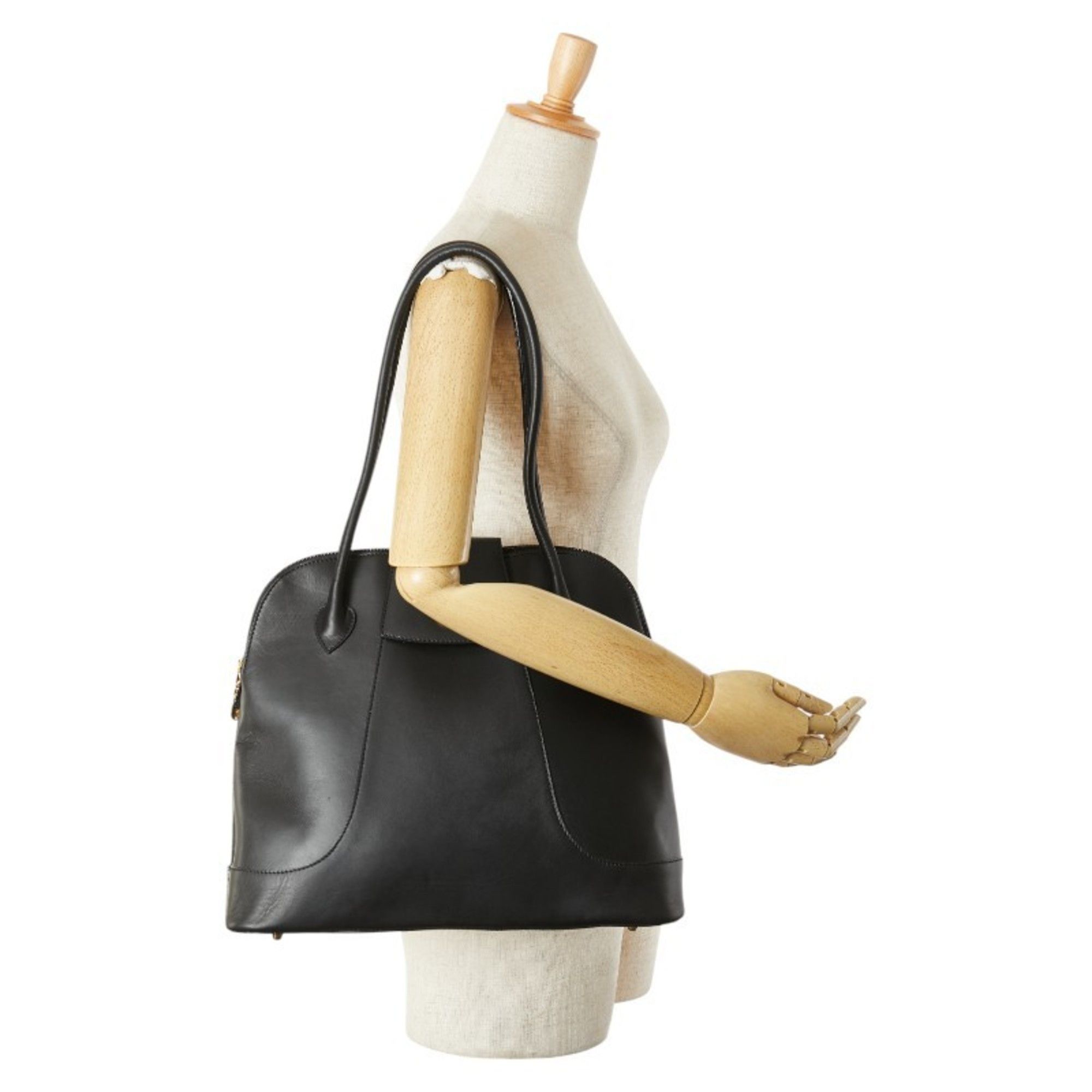 Bally BALLY logo handbag tote bag in black leather for women Size ONE SIZE - 9 Thumbnail
