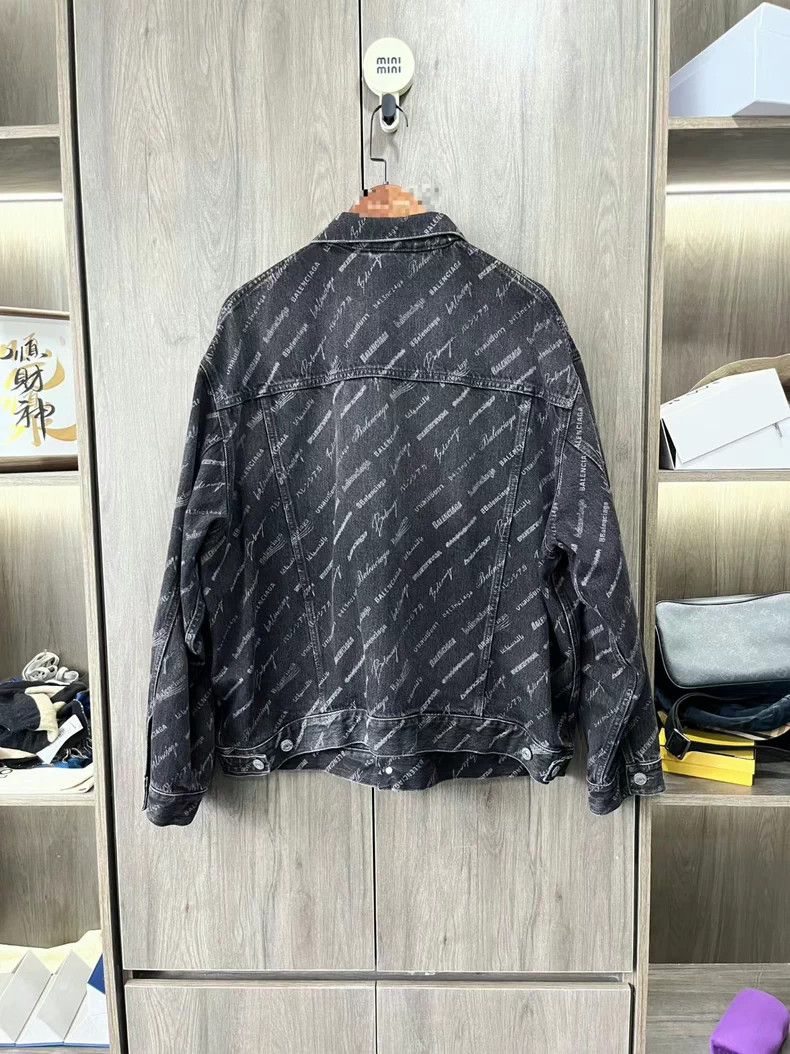 Balenciaga Balenciaga Logo Denim Jacket S - dmc Size US S / EU 44-46 / 1 - 6 Thumbnail