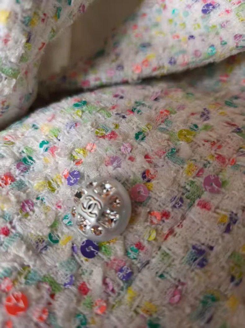 Chanel Chanel Tweed Cropped Jacket - dmc Size US M / EU 48-50 / 2 - 3 Thumbnail