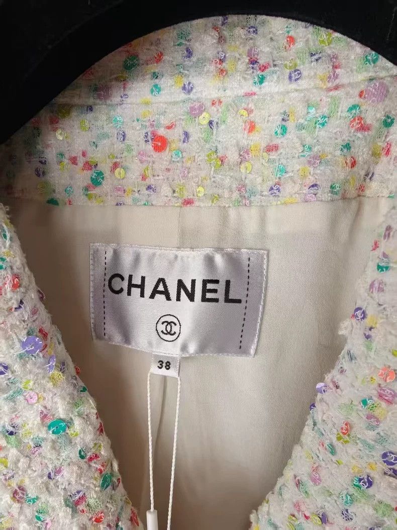 Chanel Chanel Tweed Cropped Jacket - dmc Size US M / EU 48-50 / 2 - 4 Thumbnail