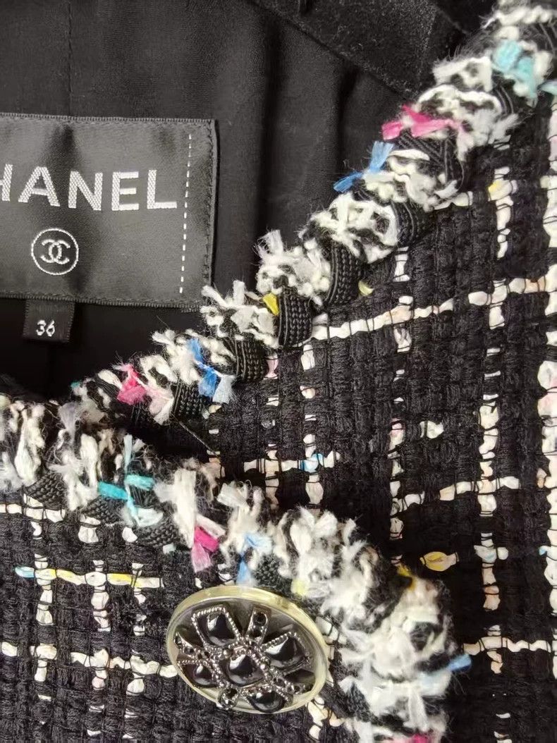Chanel Chanel Tweed Jacket Coat - dmc Size US S / EU 44-46 / 1 - 2 Thumbnail