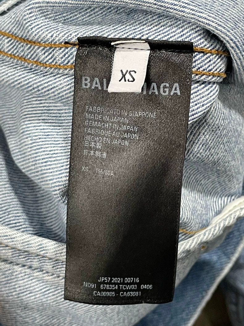 Balenciaga Balenciaga Double B Denim Jacket XS - dmc Size US XS / EU 42 / 0 - 6 Thumbnail