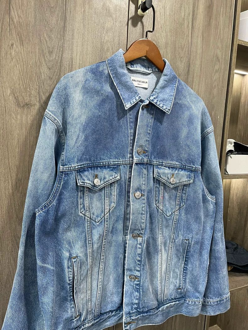 Balenciaga Balenciaga Double B Denim Jacket XS - dmc Size US XS / EU 42 / 0 - 2 Thumbnail