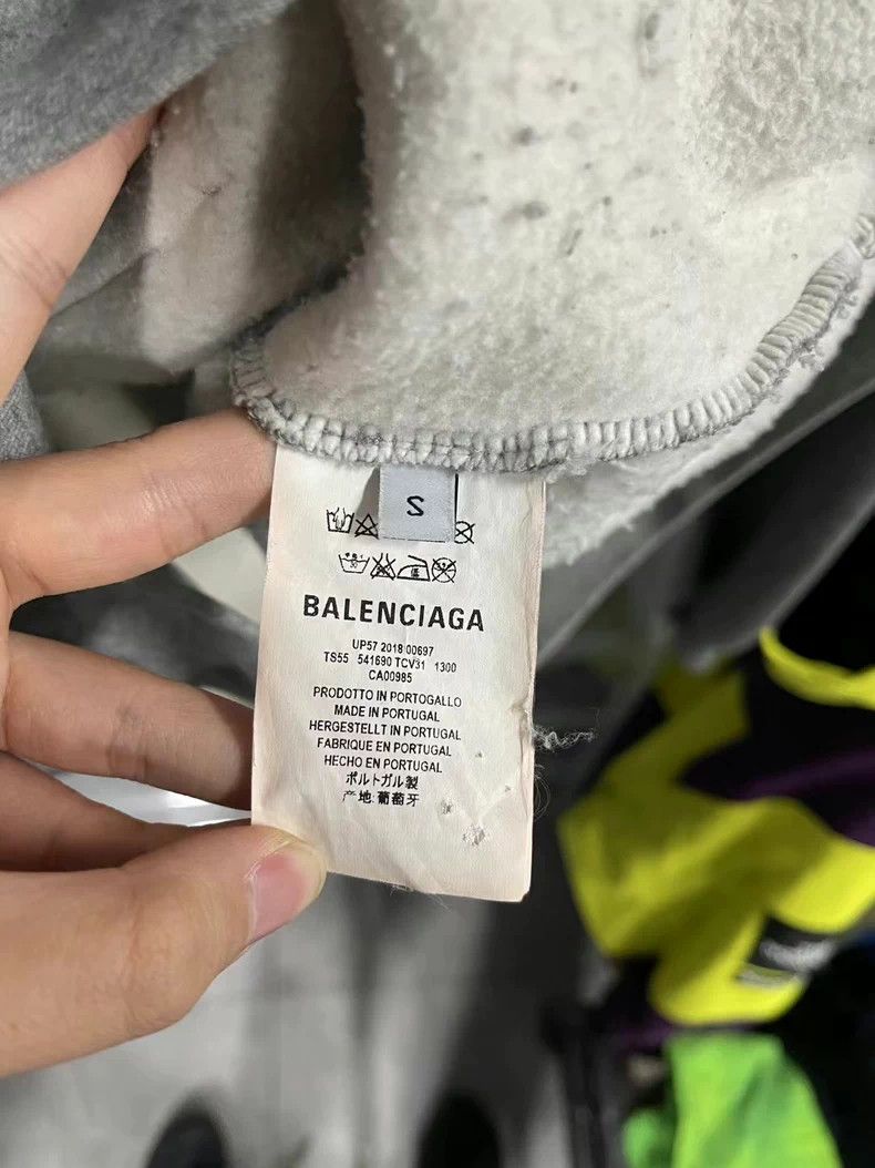 Balenciaga Wheat Ear Hoodie Gray - dmc
