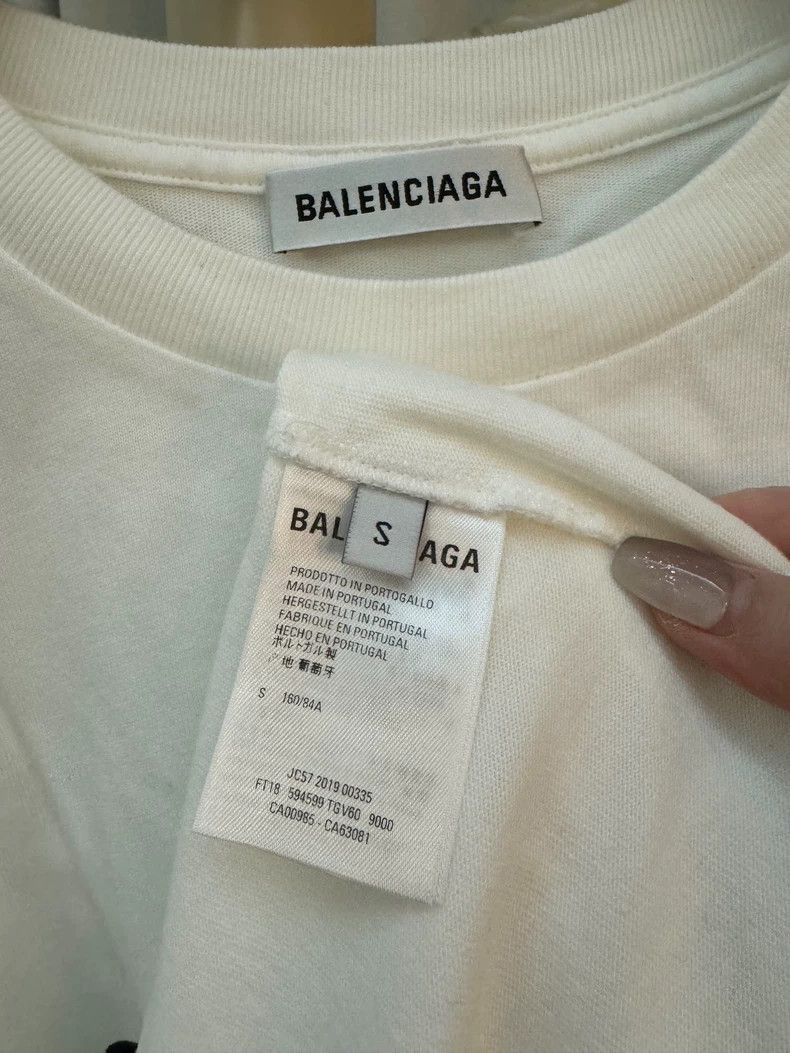 Balenciaga Balenciaga Wheat Ear Crown Lock Clasp Letter Print Short Sleeve T-shirt - dmc Size US S / EU 44-46 / 1 - 5 Thumbnail