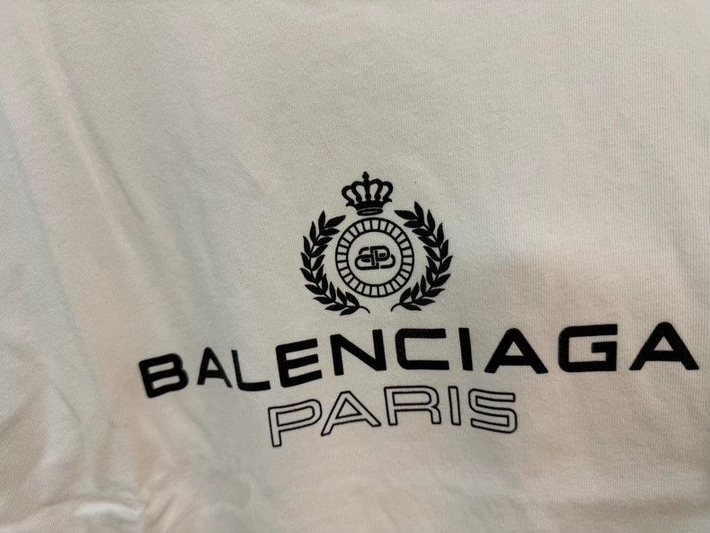 Balenciaga Balenciaga Wheat Ear Crown Lock Clasp Letter Print Short Sleeve T-shirt - dmc Size US S / EU 44-46 / 1 - 6 Thumbnail