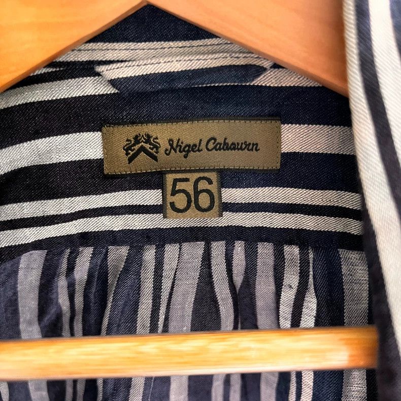 Nigel Cabourn Nigel Cabourn Long Striped Shirt - dmc Size US L / EU 52-54 / 3 - 2 Thumbnail
