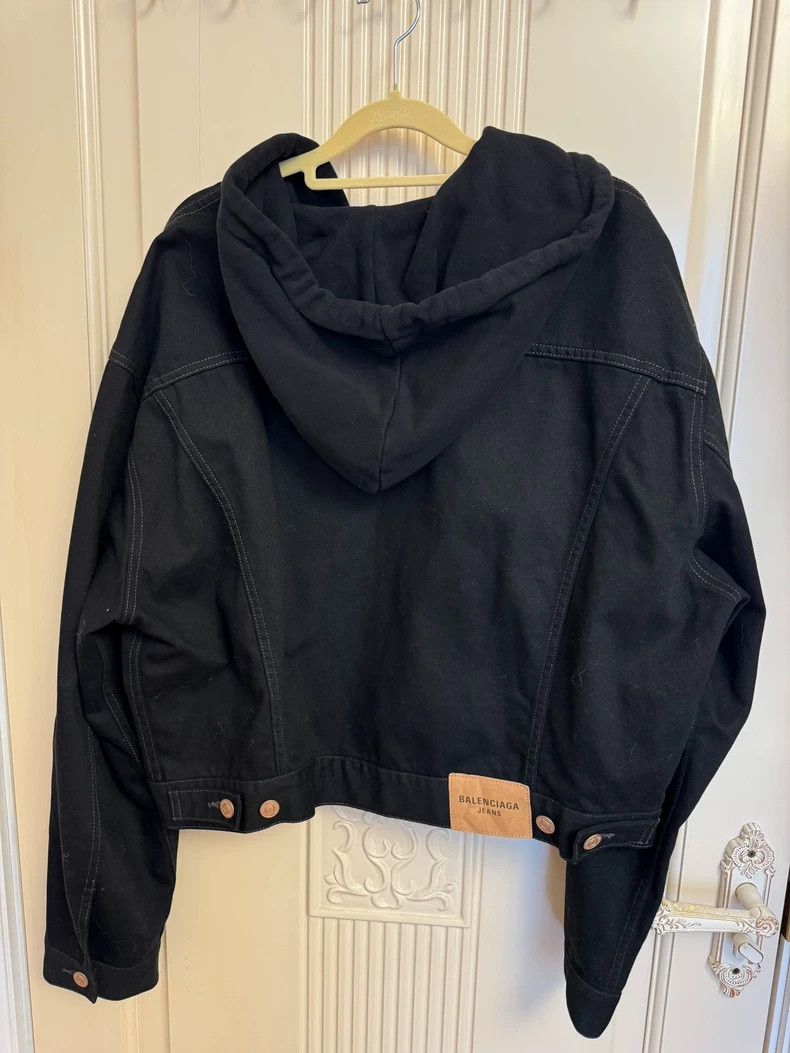 Balenciaga Balenciaga Hooded Denim Jacket - dmc Size US S / EU 44-46 / 1 - 4 Thumbnail