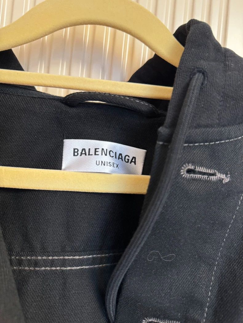Balenciaga Balenciaga Hooded Denim Jacket - dmc Size US S / EU 44-46 / 1 - 2 Thumbnail