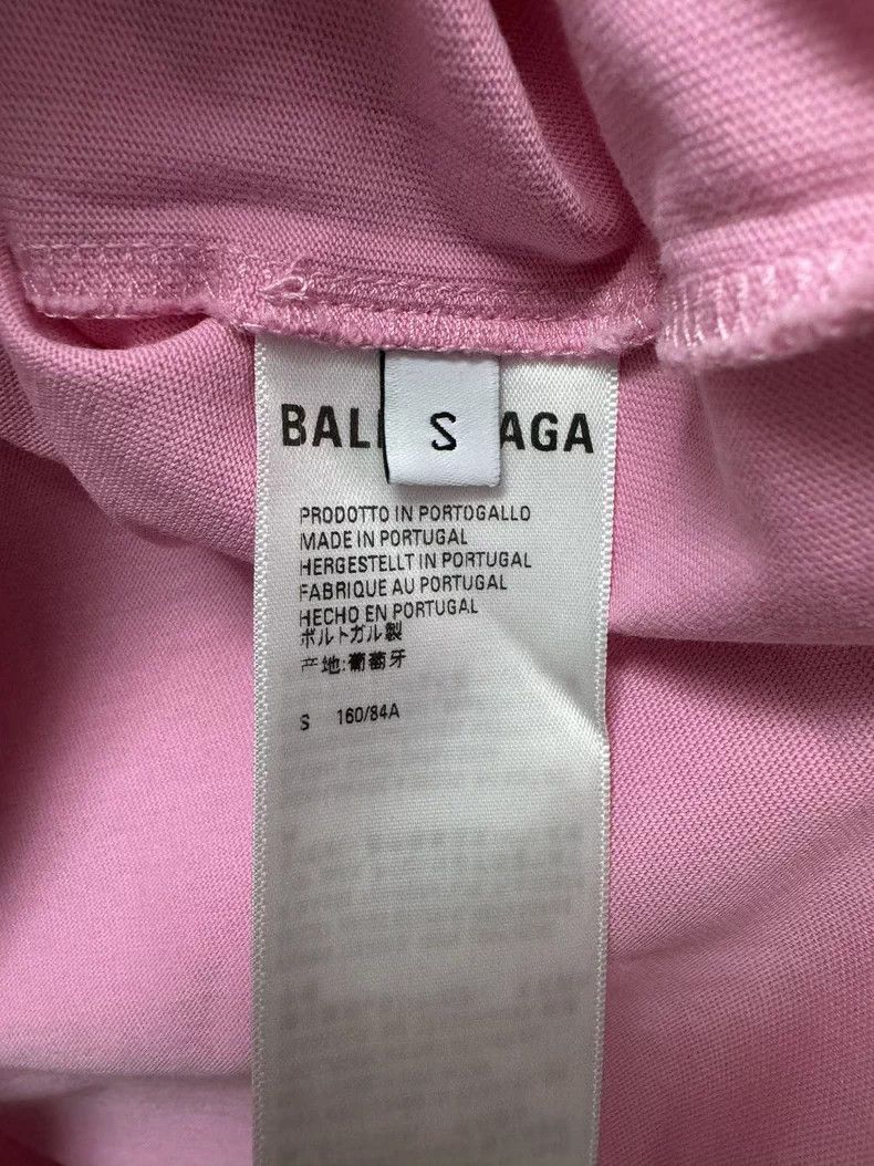 Balenciaga Balenciaga Pink Embroidered Logo Tee - dmc Size US S / EU 44-46 / 1 - 4 Thumbnail