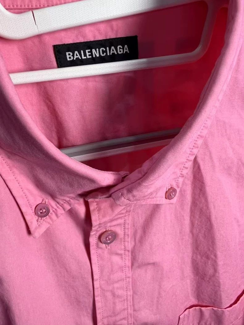Balenciaga Balenciaga Back Logo Pink Shirt - dmc Size US XL / EU 56 / 4 - 3 Thumbnail