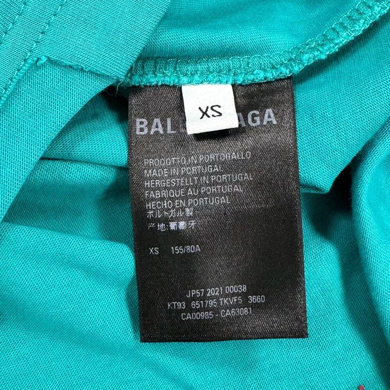 Balenciaga Balenciaga Distressed Mosaic Short Sleeve Tee - dmc Size US XS / EU 42 / 0 - 5 Thumbnail