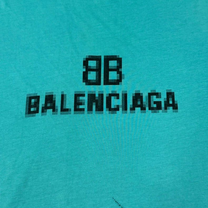 Balenciaga Balenciaga Distressed Mosaic Short Sleeve Tee - dmc Size US XS / EU 42 / 0 - 3 Thumbnail