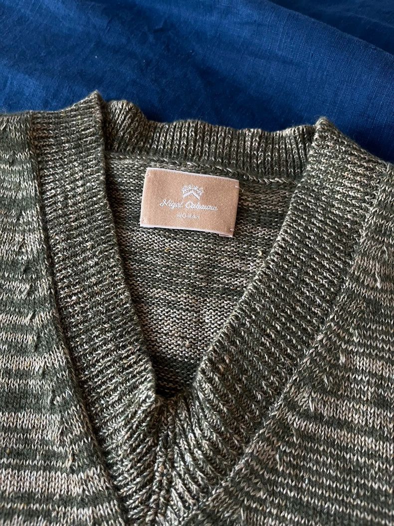 Nigel Cabourn Nigel Cabourn Linen Cashmere Knit Vest - dmc Size US M / EU 48-50 / 2 - 5 Thumbnail