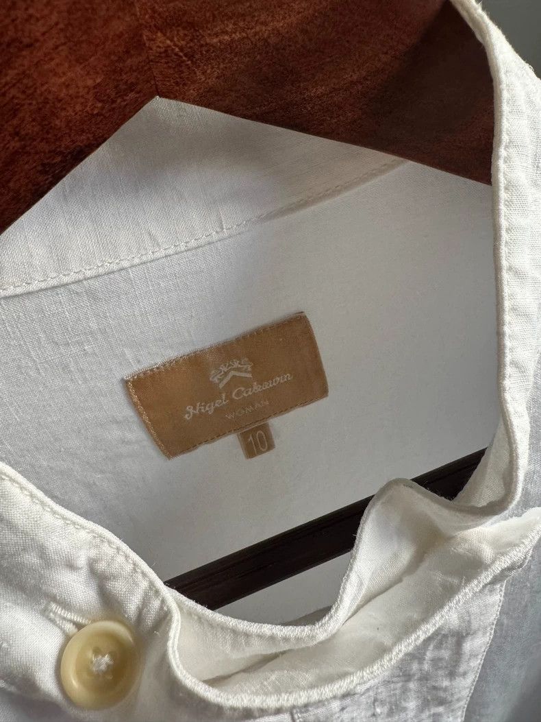 Nigel Cabourn Nigel Cabourn White Shirt Size 10 - dmc Size US M / EU 48-50 / 2 - 4 Thumbnail