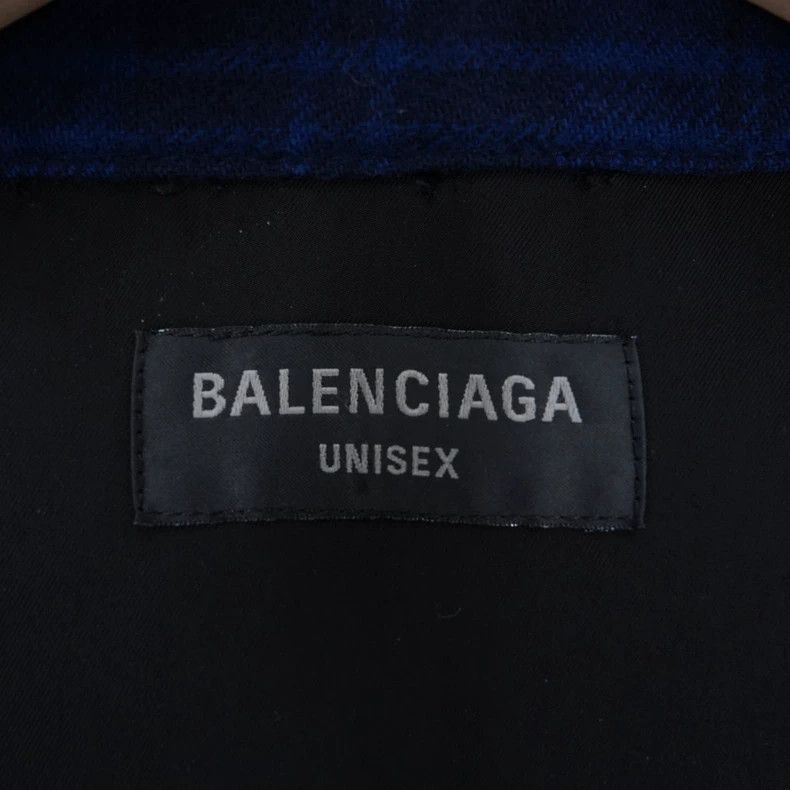 Balenciaga Balenciaga Flannel Plaid Jacket Shirt - dmc Size US S / EU 44-46 / 1 - 3 Thumbnail
