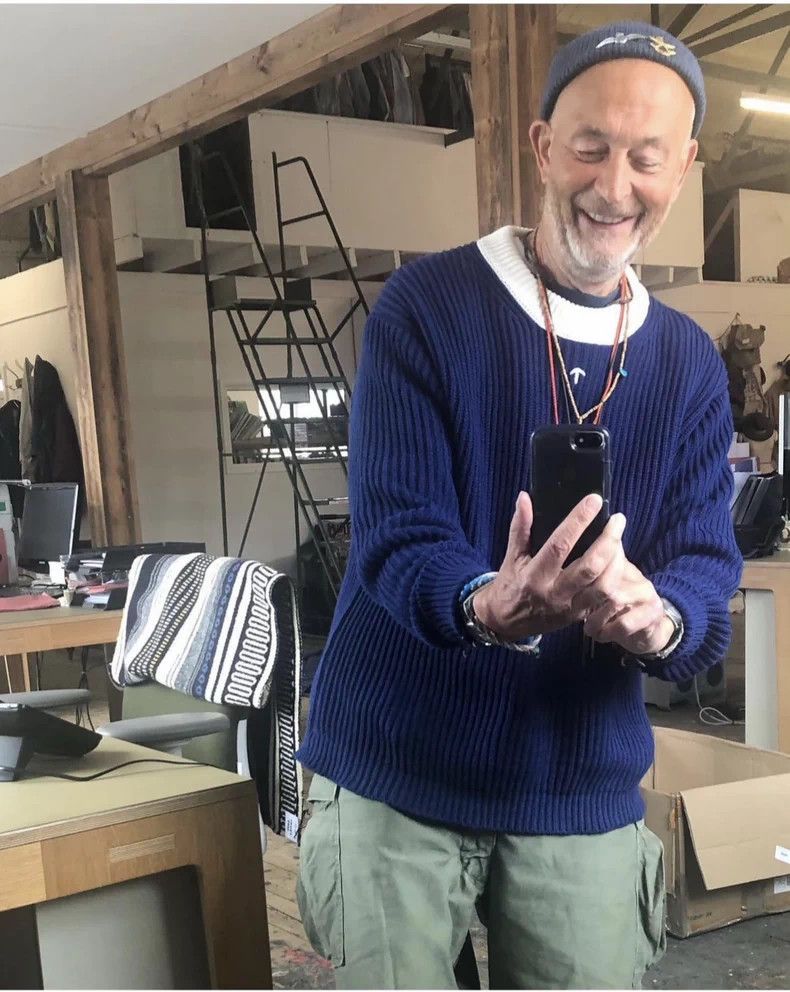 Nigel Cabourn Nigel Cabourn Z-MEN Inky Blue Cotton Sweater - dmc Size US L / EU 52-54 / 3 - 4 Thumbnail