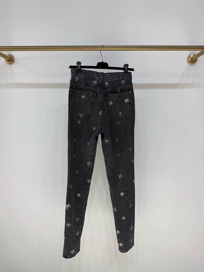 Chanel Chanel 21K Sequin CC Logo Jeans - dmc Size US 36 / EU 52 - 2 Thumbnail